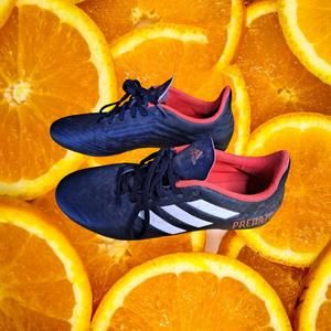 Adidas Black, White and Red Predator Cleats Size 7‎